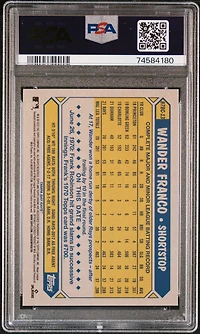 2022 Topps Chrome Ben Baller 1987 Topps 13 Wander Franco PSA 10