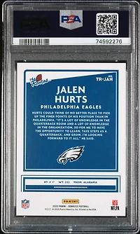 2020 Panini Donruss The Rookies Tr-jah Jalen Hurts PSA 10