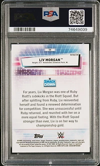 2021 Topps Chrome Wwe 59 Liv Morgan Refractor PSA 10