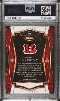 2020 Panini Select 146 Joe Burrow PSA 10