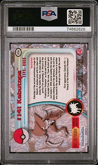 2000 Topps Pokemon Tv Animation Series 3 141 Kabutops Foil PSA 9