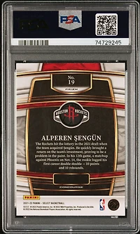 2021 Panini Select 19 Alperen Sengun Blue Prizm PSA 9