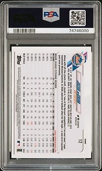 2021 Topps Chrome 12 Jacob Degrom Refractor PSA 9