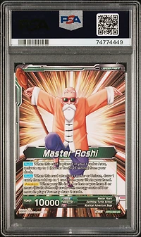 2022 Dragon Ball Super Card Game Series 18 Dawn Of The Z-legends Bt18-059 Master Roshi/son Goku, Krillin, Yamcha, & Master Roshi, Reunited Pre-release PSA 10