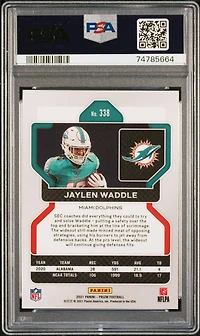 2021 Panini Prizm 338 Jaylen Waddle PSA 10