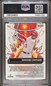 2022 Panini Donruss Bomb Squad Bs3 Shohei Ohtani Rapture PSA 9