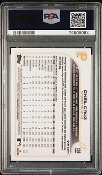 2022 Topps Chrome 128 Oneil Cruz X-fractor PSA 10