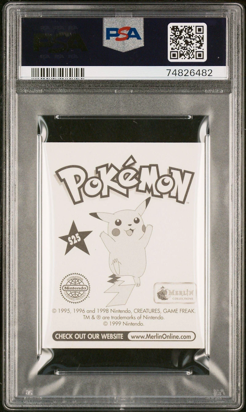 1999 Merlin Pokemon S25 Mew-prism PSA