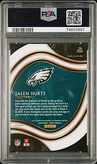 2020 Panini Select Jalen Hurts Die-cut Maroon Prizm PSA 10