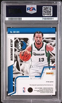 2021 Panini Mosaic Autographs Mosaic Amabs Jalen Brunson PSA 10