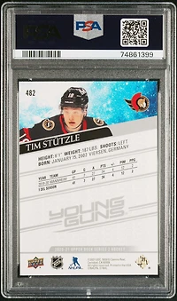 2020 Upper Deck 482 Tim Stutzle PSA 9