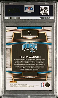 2021 Panini Select 15 Franz Wagner PSA 10