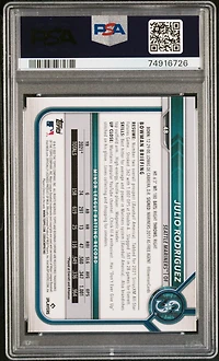 2022 Bowman Chrome Sapphire Edition 48 Julio Rodriguez PSA 9