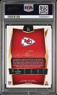 2016 Panini Select 65 Tyreek Hill PSA 10