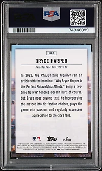 2023 Topps Home Field Advantage Ha7 Bryce Harper PSA 10