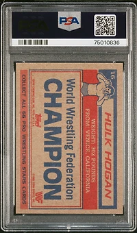 1985 Topps Wwf 16 Hulk Hogan PSA 8