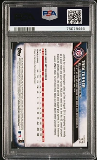 2016 Topps Chrome 32 Trea Turner Sepia Refractor PSA 10