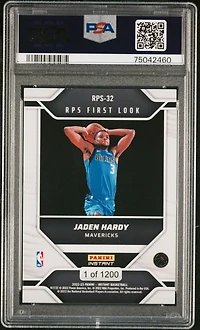 2022-23 Panini Instant Rps First Look Rps-32 Jaden Hardy PSA 8