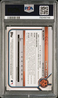 2022 Bowman Chrome Prospects Bcp170 Simon Juan PSA 10