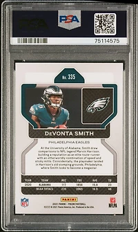2021 Panini Prizm 335 Devonta Smith PSA 9