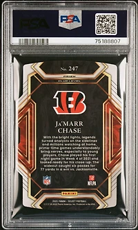 2021 Panini Select Ja'marr Chase PSA 10