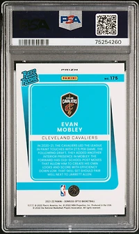 2021 Panini Donruss Optic 175 Evan Mobley PSA 10