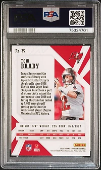 2020 Panini Phoenix 35 Tom Brady Fire Burst PSA 10