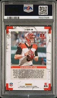 2020 Panini Donruss Optic Elite Series Rookies Jb Joe Burrow PSA 10