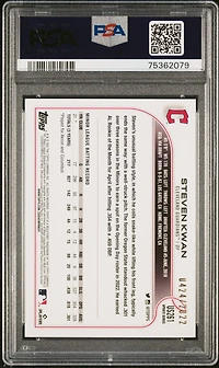 2022 Topps Update Us261 Steven Kwan Gold PSA 9