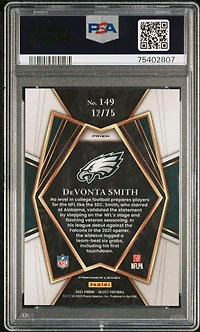 2021 Panini Select 149 Devonta Smith Purple Prizm PSA 10
