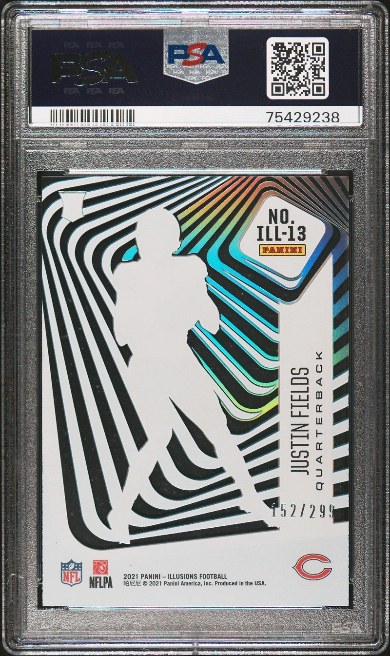2021 Panini Illusions Illusionists Ill13 Justin Fields PSA 9
