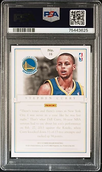 2012 Panini Crusade Knight Court 16 Stephen Curry PSA 10