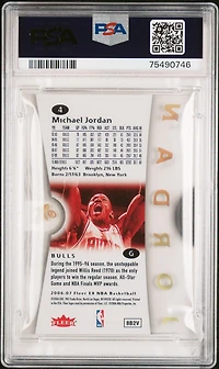 2006 Fleer E-x 4 Michael Jordan PSA 9