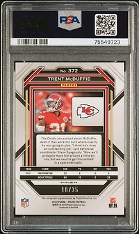 2022 Panini Prizm 372 Trent Mcduffie PSA 9