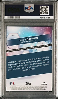 2022 Bowman's Best Elements Of Excellence Ee4 Julio Rodriguez PSA 10