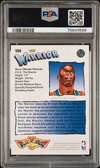 1992 Upper Deck 509 Dikembe Mutombo Fanimation PSA 9