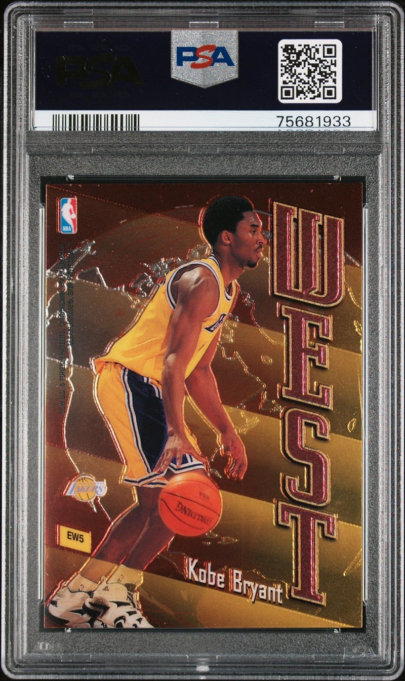 1998 Topps East - West Ew5 Michael Jordan\kobe Bryant PSA 9