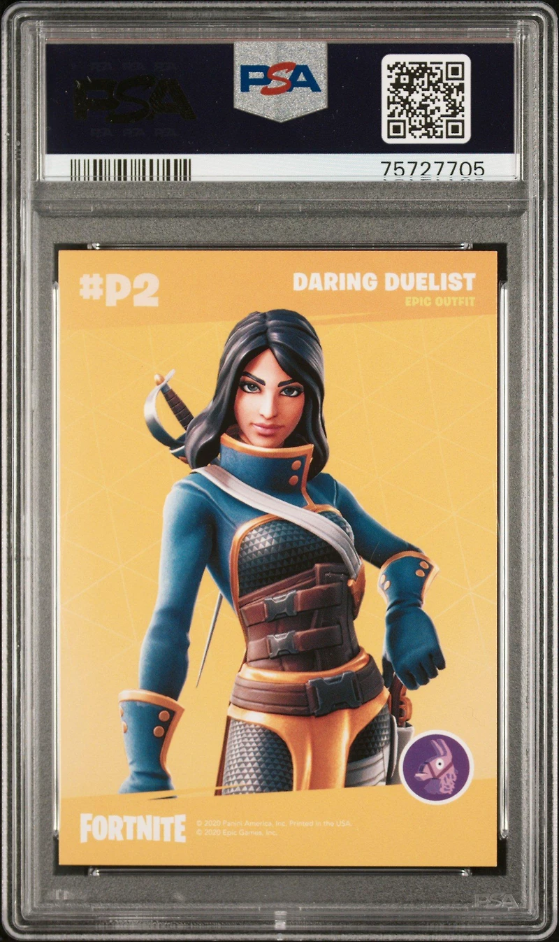 2020 Panini Fortnite Cracked Ice Promo P2 Daring Duelist PSA 10