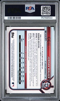 2022 Bowman Chrome Prospects Bcp20 Jordan Walker Gold Shimmer Refractor PSA 9
