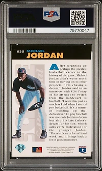 1994 Collector's Choice 635 Michael Jordan PSA 9