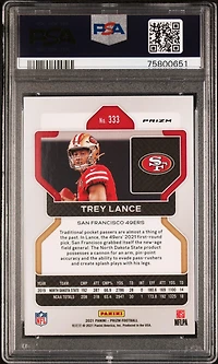 2021 Panini Prizm 333 Trey Lance PSA