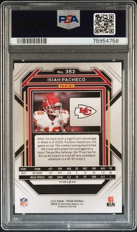 2022 Panini Prizm 352 Isiah Pacheco Prizm PSA