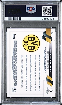 2022 Topps Uefa Club Competitions 43 Jamie Bynoe-gittens Starball Foil PSA 10