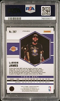 2020 Panini Mosaic Lebron James Reactive Blue PSA 10