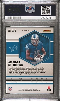 2021 Panini Mosaic 328 Amon-ra St. Brown Camo Pink PSA 10