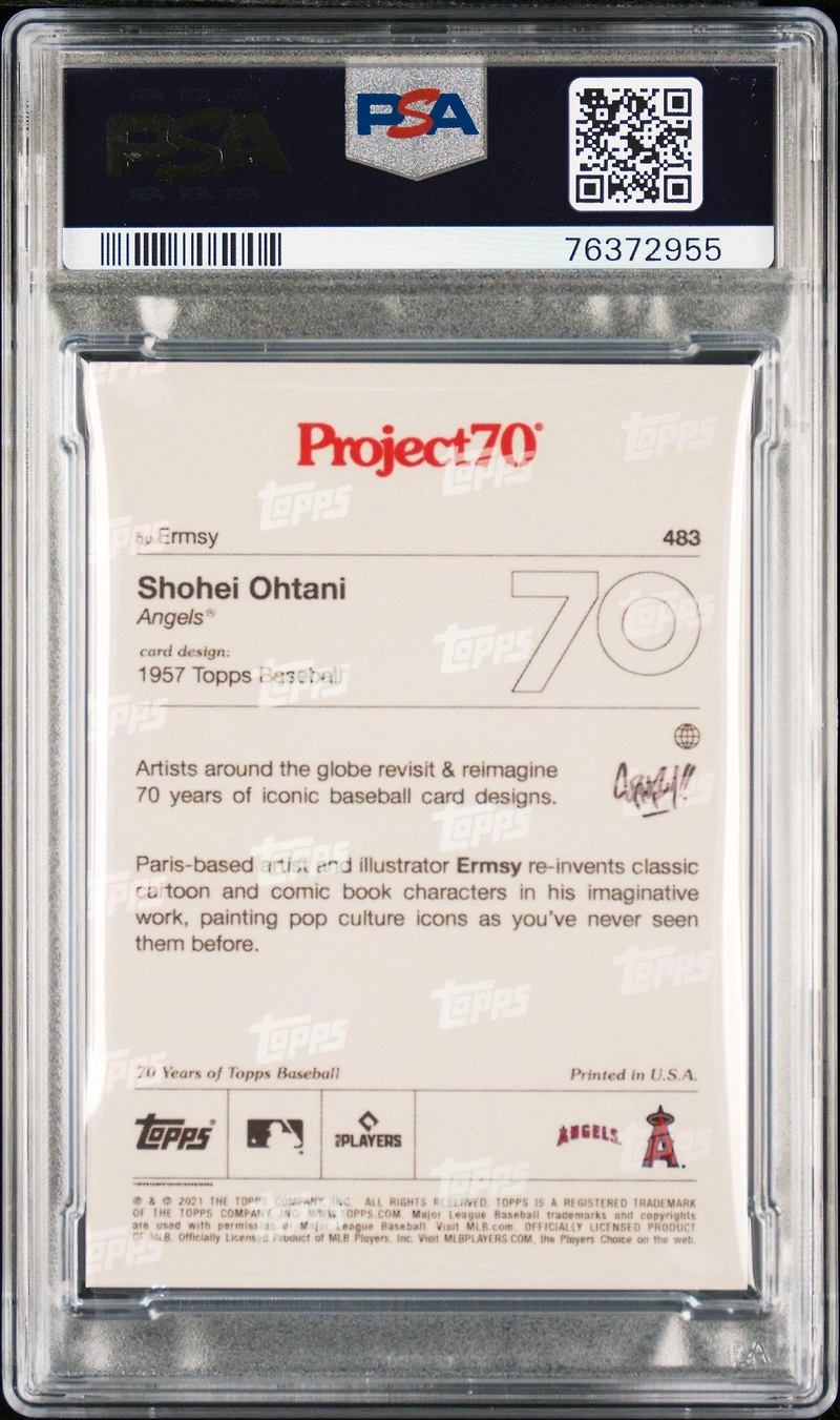 2021 Topps Project70 483 Shohei Ohtani PSA