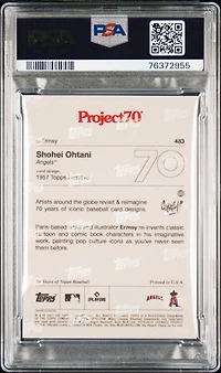 2021 Topps Project70 483 Shohei Ohtani PSA