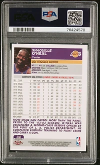 2003 Topps Chrome 34 Shaquille O'neal Refractor PSA 10