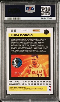 2020 Panini Flux 37 Luka Doncic Red Mojo PSA 10