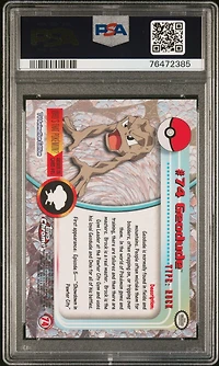 2000 Topps Chrome Pokemon T.v. 74 Geodude PSA